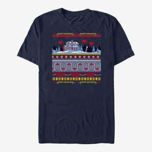 Queens Netflix Stranger Things - Creel House Sweater Unisex T-Shirt Navy Blue