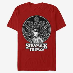 Queens Netflix Stranger Things - Stippling Eleven Unisex T-Shirt Red