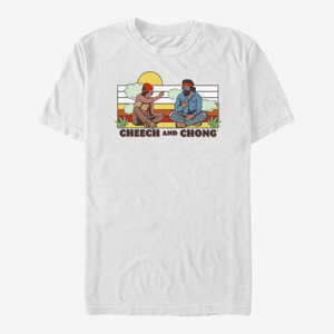 Queens Paramount Cheech and Chong - Sunset Buds Unisex T-Shirt White