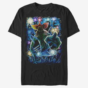 Queens Netflix Stranger Things - Demogorgon Starry Unisex T-Shirt Black