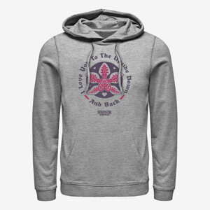 Queens Netflix Stranger Things - Upside Down Love Unisex Hoodie Heather Grey