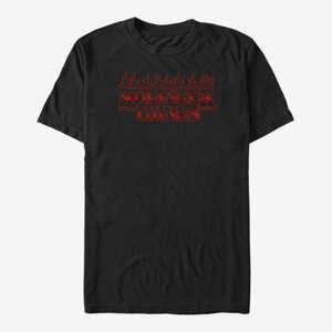 Queens Netflix Stranger Things - RedFire Logo Unisex T-Shirt Black