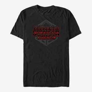 Queens Netflix Stranger Things - Stranger Things Dice Badge Unisex T-Shirt Black