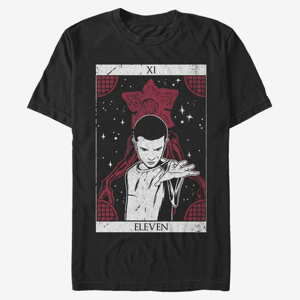 Queens Netflix Stranger Things - ELEVEN TAROT Unisex T-Shirt Black