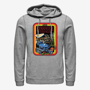 Queens Netflix Stranger Things - Retro Mash Unisex Hoodie Heather Grey