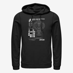 Queens Paramount Star Trek - Ship Schematics Unisex Hoodie Black