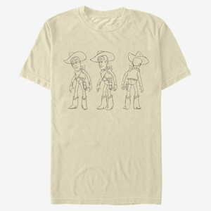 Queens Pixar Toy Story - Woody Turnaround Unisex T-Shirt Natural