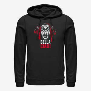 Queens Netflix Money Heist - Ciao Masked Trio Unisex Hoodie Black