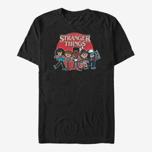 Queens Netflix Stranger Things - ST Toon Gang Unisex T-Shirt Black