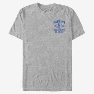 Queens Netflix Stranger Things - Hawkins AV Club Unisex T-Shirt Heather Grey