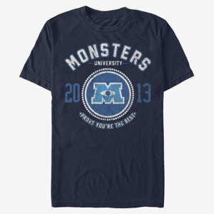 Queens Pixar Monster's Inc. - Badge Unisex T-Shirt Navy Blue