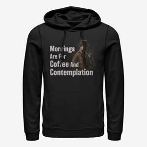 Queens Netflix Stranger Things - Coffee and Contemplation Unisex Hoodie Black