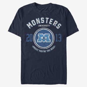 Queens Pixar Monster's Inc. - Badge Unisex T-Shirt Navy Blue