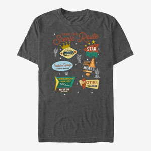 Queens Pixar Cars-Cars 2 - Business Textbook Unisex T-Shirt Dark Heather Grey