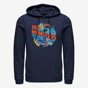 Queens Pixar Luca - Sea monster circle Unisex Hoodie Navy Blue