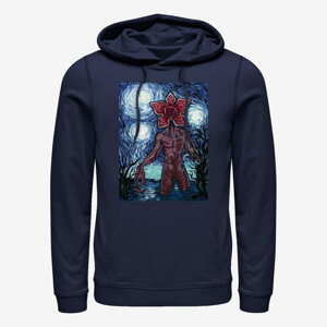 Queens Netflix Stranger Things - Starry Demogorgon Unisex Hoodie Navy Blue