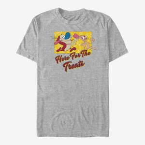 Queens Paramount The Ren & Stimpy Show - Here For Candy Unisex T-Shirt Heather Grey