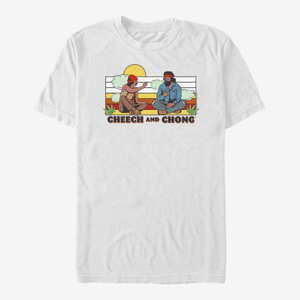 Queens Paramount Cheech and Chong - Sunset Buds Unisex T-Shirt White