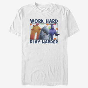 Queens Pixar Monsters At Work - Play Hard Unisex T-Shirt White