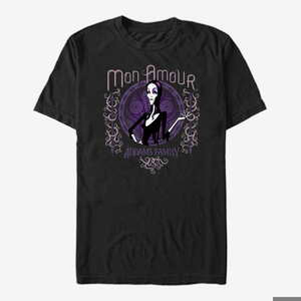 Queens MGM The Addams Family - Mon Amour Unisex T-Shirt Black