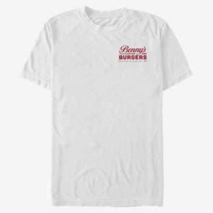 Queens Netflix Stranger Things - Benny's Burgers Unisex T-Shirt White
