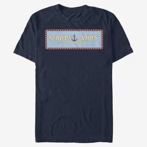 Queens Netflix Stranger Things - Scoops Ahoy Panel Unisex T-Shirt Navy Blue