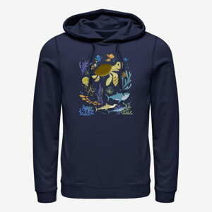 Queens Pixar Finding Nemo - Sea Scene Unisex Hoodie Navy Blue