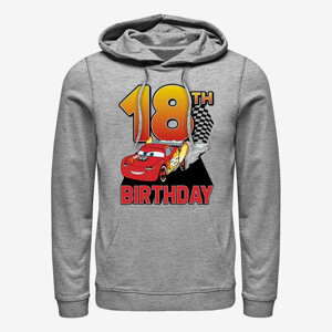 Queens Pixar Cars 2 - Lightning Birthday 18 Unisex Hoodie Heather Grey