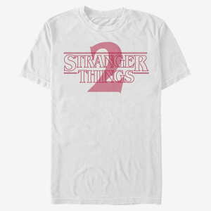 Queens Netflix Stranger Things - Stranger Two Opacity Logo Unisex T-Shirt White