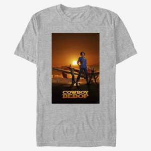 Queens Netflix Cowboy Bebop - Sunset Poster Unisex T-Shirt Heather Grey