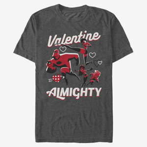 Queens Pixar Incredibles - Valentine Almighty Unisex T-Shirt Dark Heather Grey