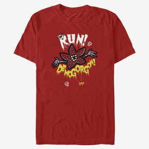 Queens Netflix Stranger Things - Run Away Unisex T-Shirt Red