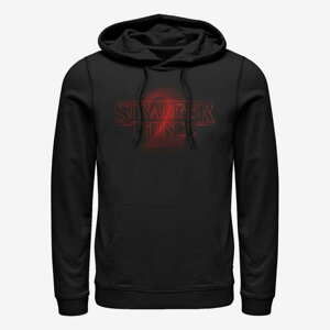 Queens Netflix Stranger Things - Stranger Two Neon logo Unisex Hoodie Black