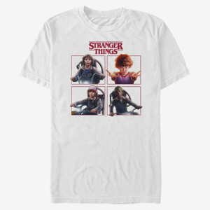 Queens Netflix Stranger Things - Cast Box Up Unisex T-Shirt White