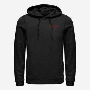 Queens Netflix Stranger Things - Stranger Red Outline Pocket Unisex Hoodie Black