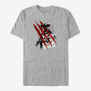 Queens Netflix Stranger Things - Demogorgen Slashes Unisex T-Shirt Heather Grey