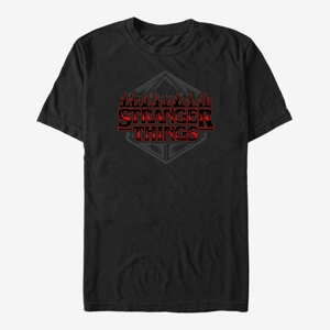 Queens Netflix Stranger Things - Stranger Things Dice Badge Unisex T-Shirt Black