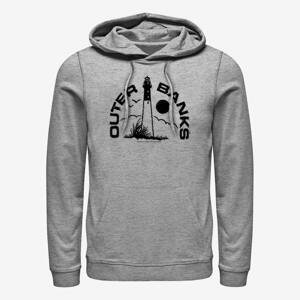 Queens Netflix Outer Banks - Lighthouse Badge Unisex Hoodie Heather Grey