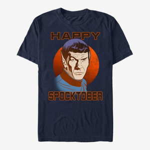 Queens Paramount Star Trek - Happy Spocktober Unisex T-Shirt Navy Blue