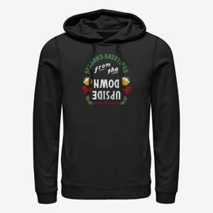 Queens Netflix Stranger Things - Greetings From Upside Down Unisex Hoodie Black