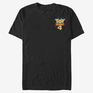 Queens Pixar Toy Story - Chest Color Logo Unisex T-Shirt Black