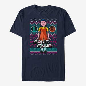 Queens Netflix Squid Game - Red Light Green Unisex T-Shirt Navy Blue