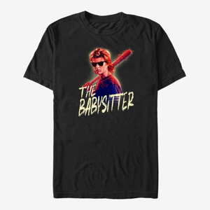 Queens Netflix Stranger Things - Steve The Babysitter Unisex T-Shirt Black