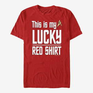 Queens Paramount Star Trek - Lucky Red Shirt Unisex T-Shirt Red