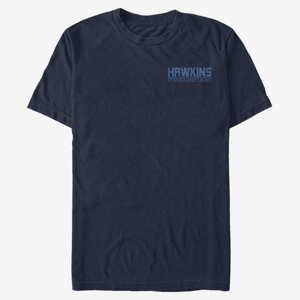 Queens Netflix Stranger Things - Hawkins Power and Light Unisex T-Shirt Navy Blue
