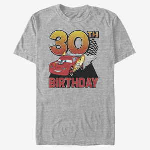 Queens Pixar Cars 2 - Lightning Birthday 30 Unisex T-Shirt Heather Grey