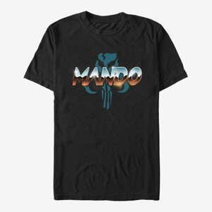 Queens Star Wars: The Mandalorian - MANDO CHROME Unisex T-Shirt Black