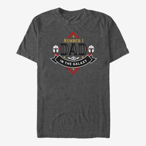 Queens Star Wars: The Mandalorian - Mando Dad Card Unisex T-Shirt Dark Heather Grey