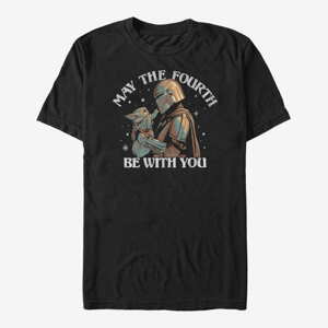 Queens Star Wars: The Mandalorian - Fourth Be With You Unisex T-Shirt Black