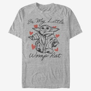 Queens Star Wars: The Mandalorian - Be My Womp Rat Unisex T-Shirt Heather Grey